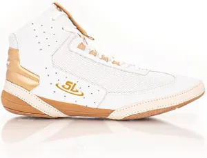 | Ascend One Bo Nickel Signature Model Wrestling Shoes | White & Gold