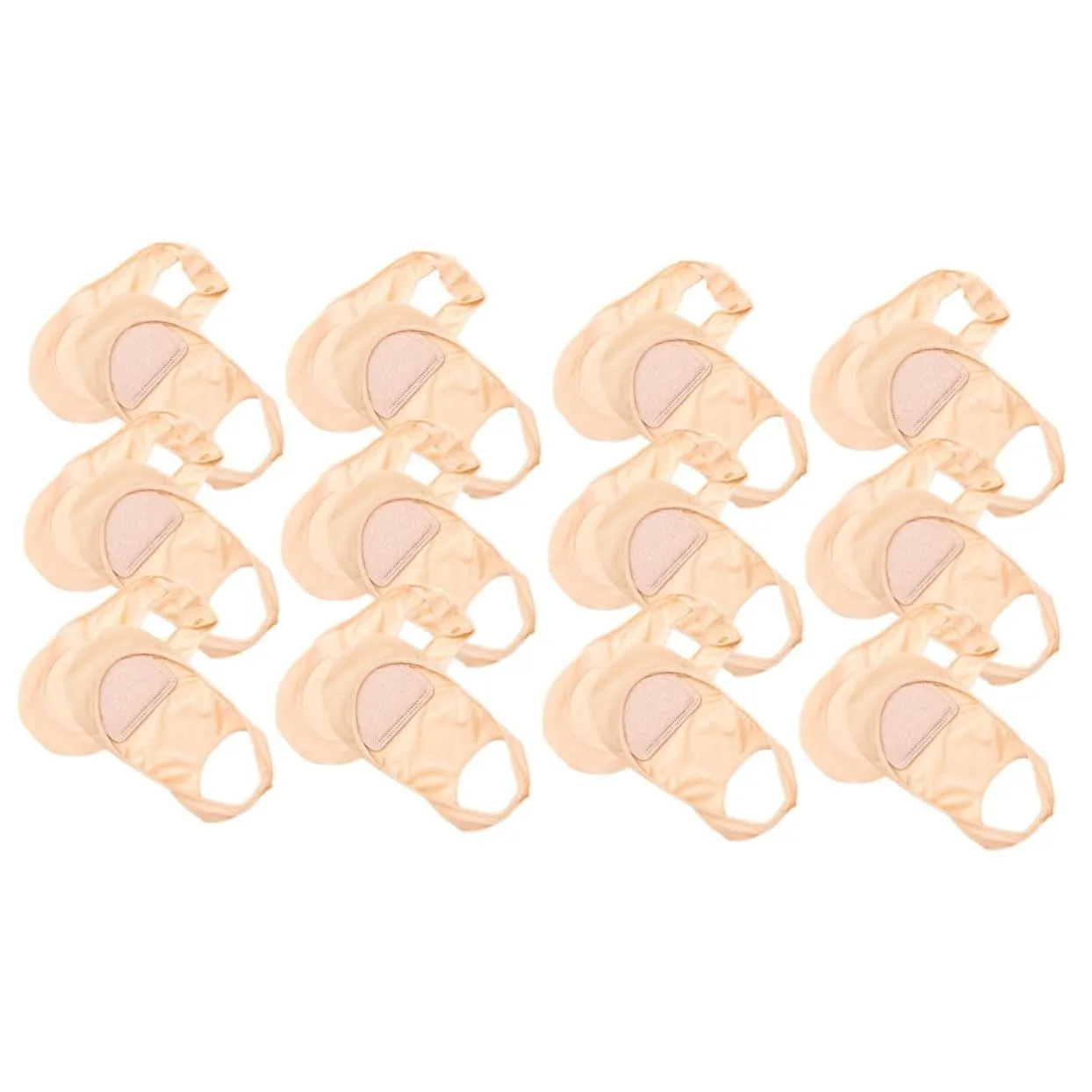 12 Pairs Half Socks Grip Socks Socks Toe Socks with Grip Invisible Liner Sock Womens Socks Shoe High Heel Socks Heel Cushion Pads Socks for Woman Socks Women Nylon/2866