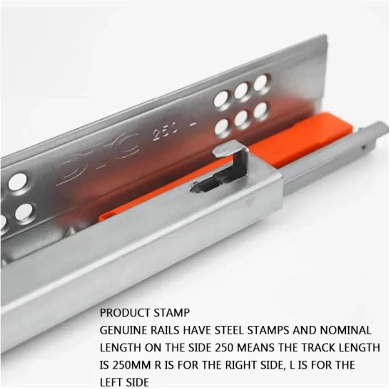 1Pair/ Lot Rebound Press Push to Open Under Mount Furniture Kitchen Bath Drawer Slide Rail Runner 25KG(16inches 400MM)