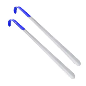 2pcs Long Handle Shoe Horns Household Shoe Lifting Tools for Easy Wear Soft Grip Ideal for All Ages and Travel Use/635