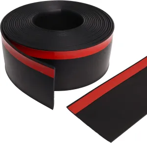 4 Inch RV Slide Out Seal, RV Slide Out Weather Stripping Wiper Seals with Adhesive Tape 30 Ft Truck Black Rubber Stripping for Keeping Out Noise and Weather, Camper Rubber Slide Out Seal
