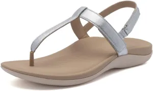 ABEO Oasis T-Strap Sandals For Women | Arch Support Sandals | Built-In Orthotic Insole | Plantar Fasciitis Pain Relief