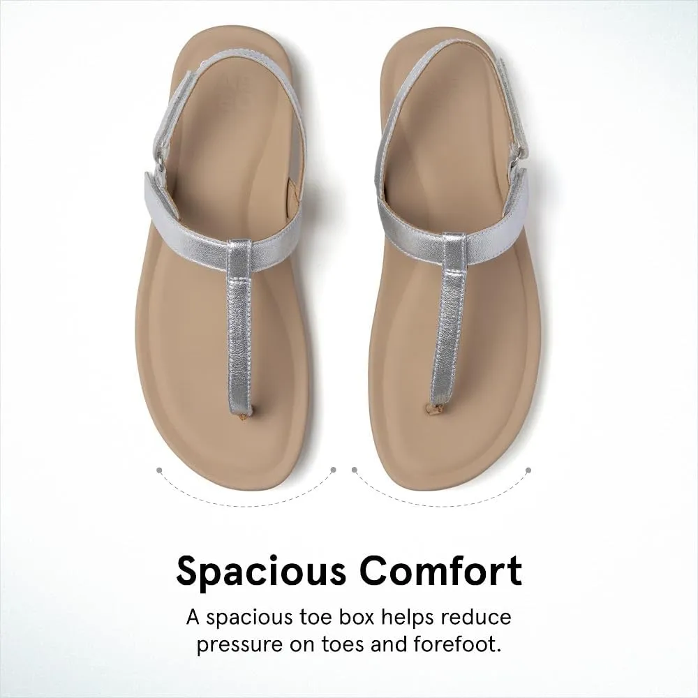 ABEO Oasis T-Strap Sandals For Women | Arch Support Sandals | Built-In Orthotic Insole | Plantar Fasciitis Pain Relief