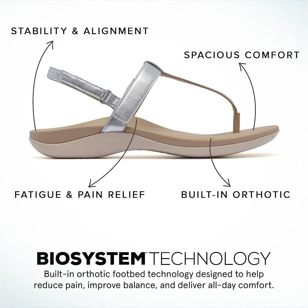 ABEO Oasis T-Strap Sandals For Women | Arch Support Sandals | Built-In Orthotic Insole | Plantar Fasciitis Pain Relief