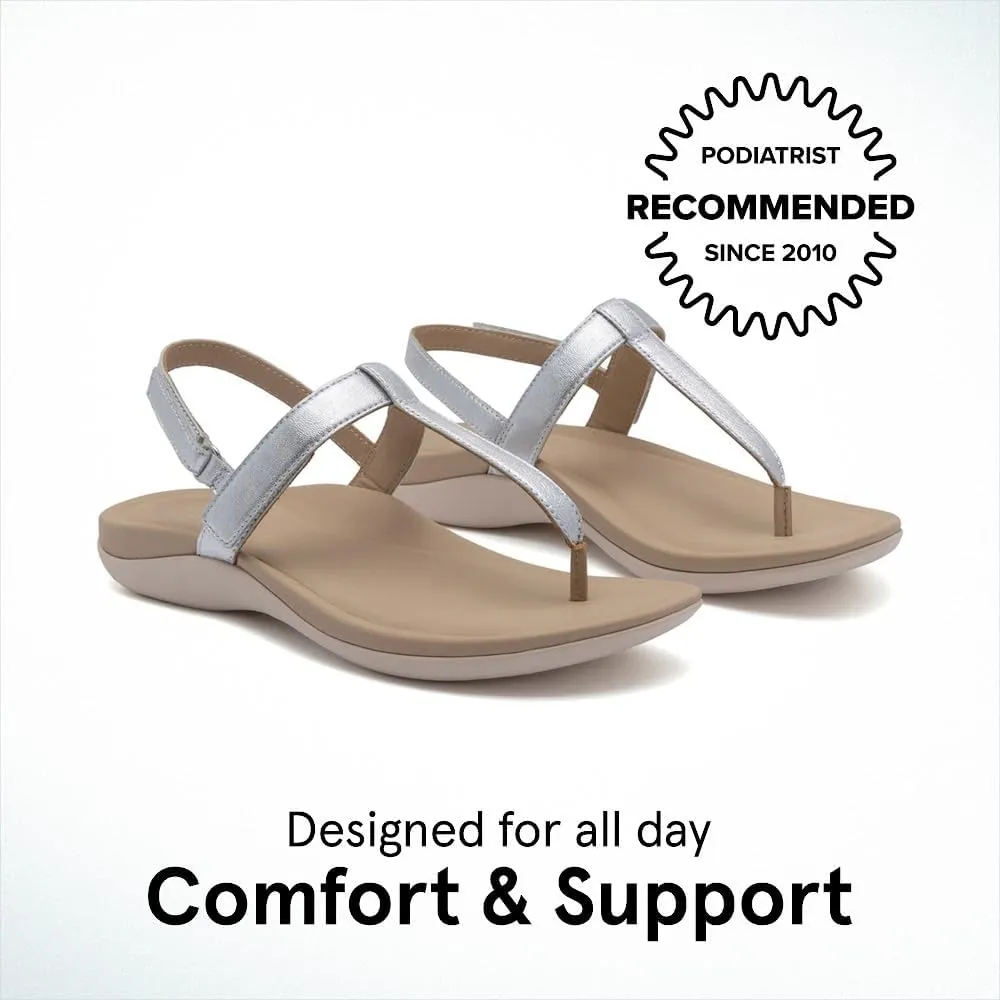 ABEO Oasis T-Strap Sandals For Women | Arch Support Sandals | Built-In Orthotic Insole | Plantar Fasciitis Pain Relief