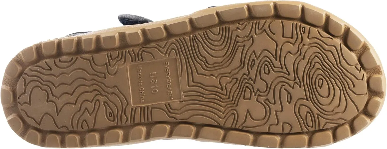 Acorn Men's Everywear Grafton Sandal, Lightweight with a Cushioned Footbed Plus Soft Adjustable Leather Straps