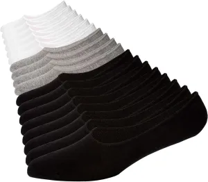 ADFOLF 9 Pack Mens No Show Socks Casual Low Cut Thin Loafers Non Slip Boat Liners