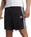 Adidas Men's Active Stripe Short - Workout Running Shorts (Black Stripe, M)
