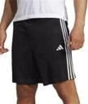 Adidas Men's Active Stripe Short - Workout Running Shorts (Black Stripe, M)