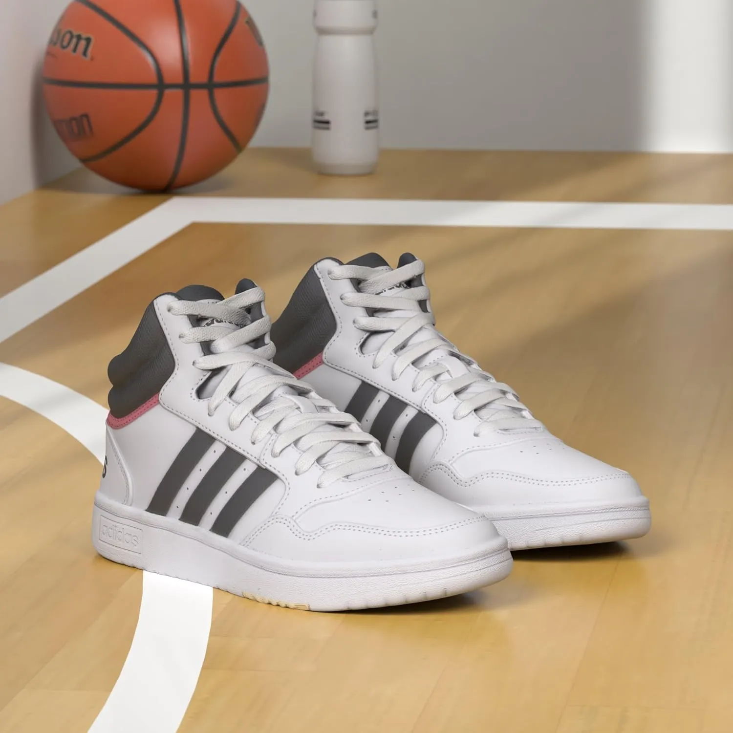 adidas Women's Hoops 3.0 Mid Basketball Shoe