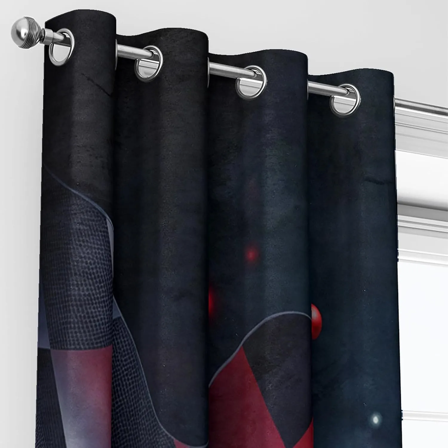 AILONEN Red Racing Car Window Curtain,Extreme Sports Window Drapes for Boys Kids,Cool Speed Racing Car Window Treatment Drapes for Bedroom Living Room Decor, 52" W x 63" H (2 Panels)