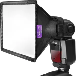 Altura Photo Flash Diffuser Light Softbox 6x5 (Universal, Collapsible with Storage Pouch) for Canon, Yongnuo and Nikon Speedlight