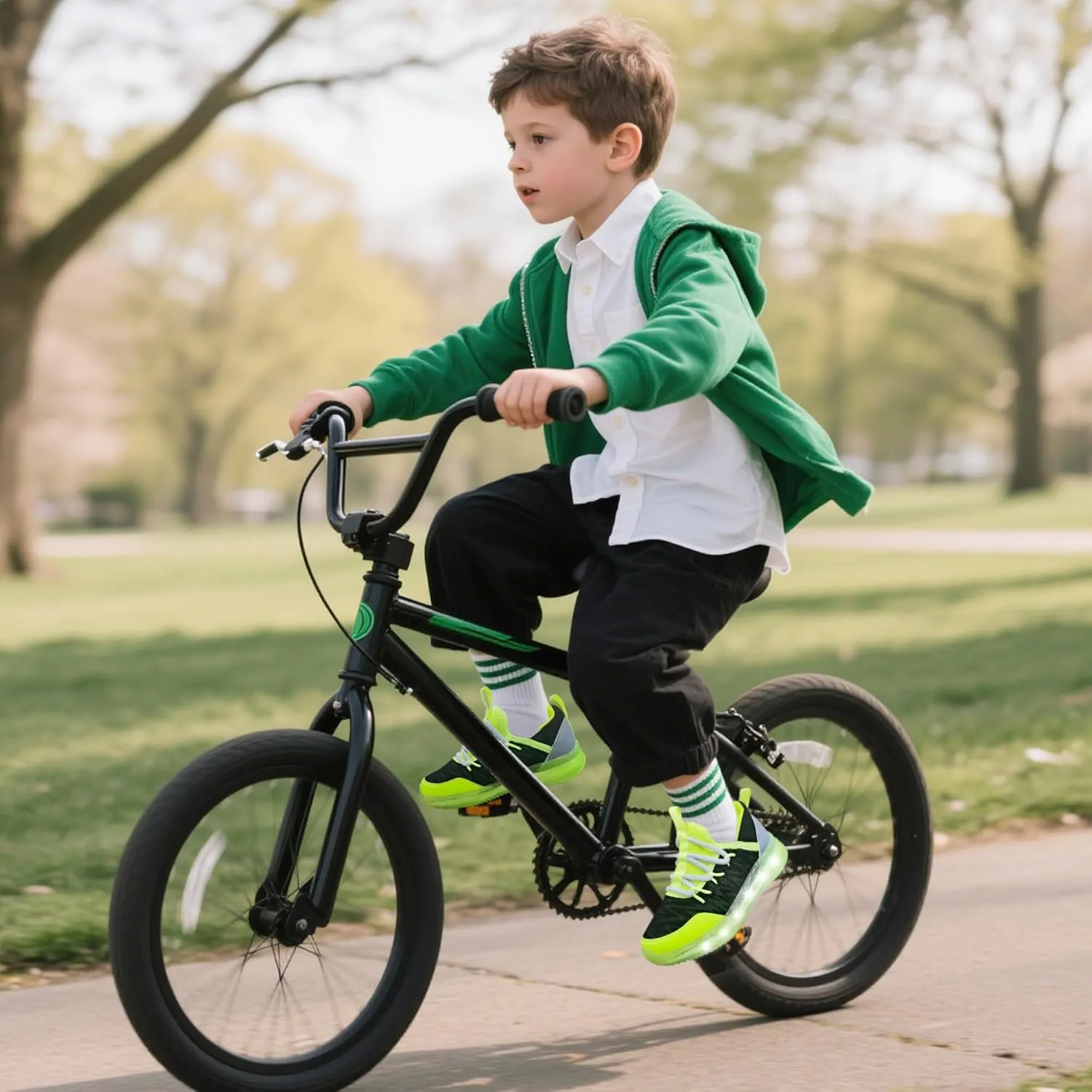 AMZZPIK LUMIKICK Light Up Shoes for Boys Girls Kids Tennis Sneakers Walking Led Glow Shoe for Toddler