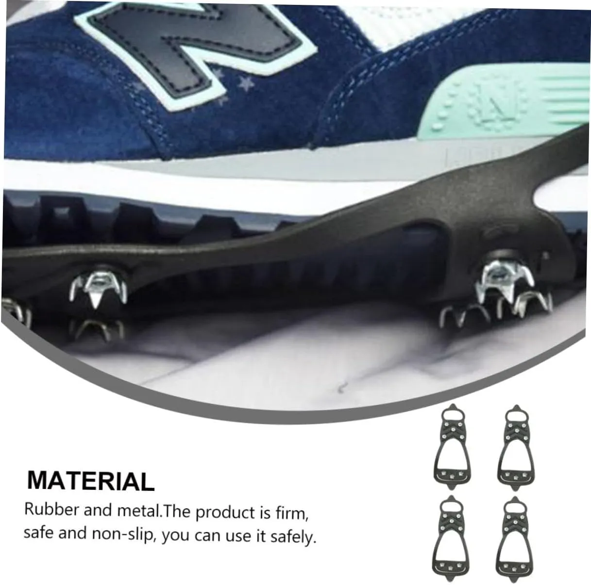 Anti-Slip Eight-Tooth Crampons Shoes Crampons Anti-Slip Traction Cleats Shoe Ice Shoe Boot Traction