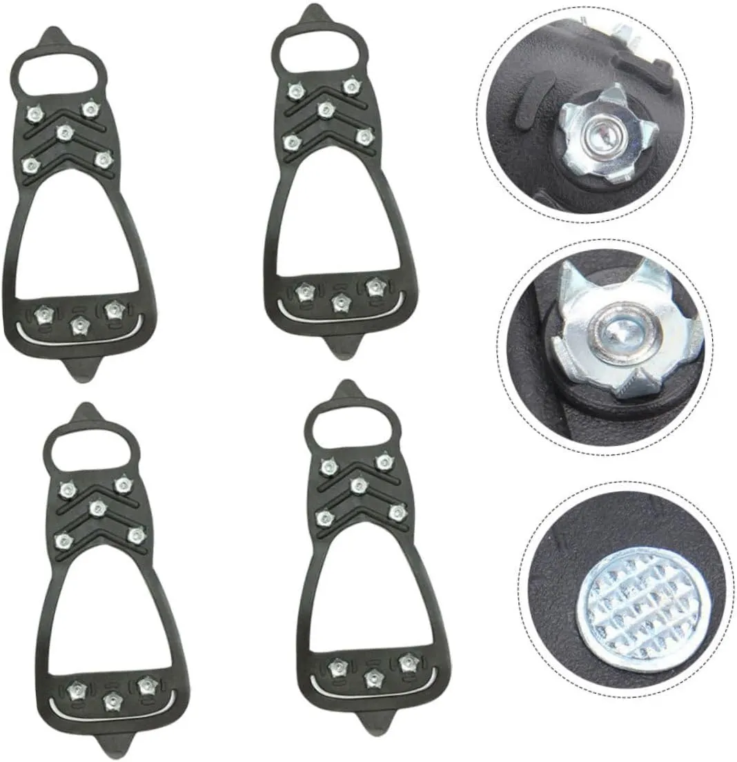 Anti-Slip Eight-Tooth Crampons Shoes Crampons Anti-Slip Traction Cleats Shoe Ice Shoe Boot Traction