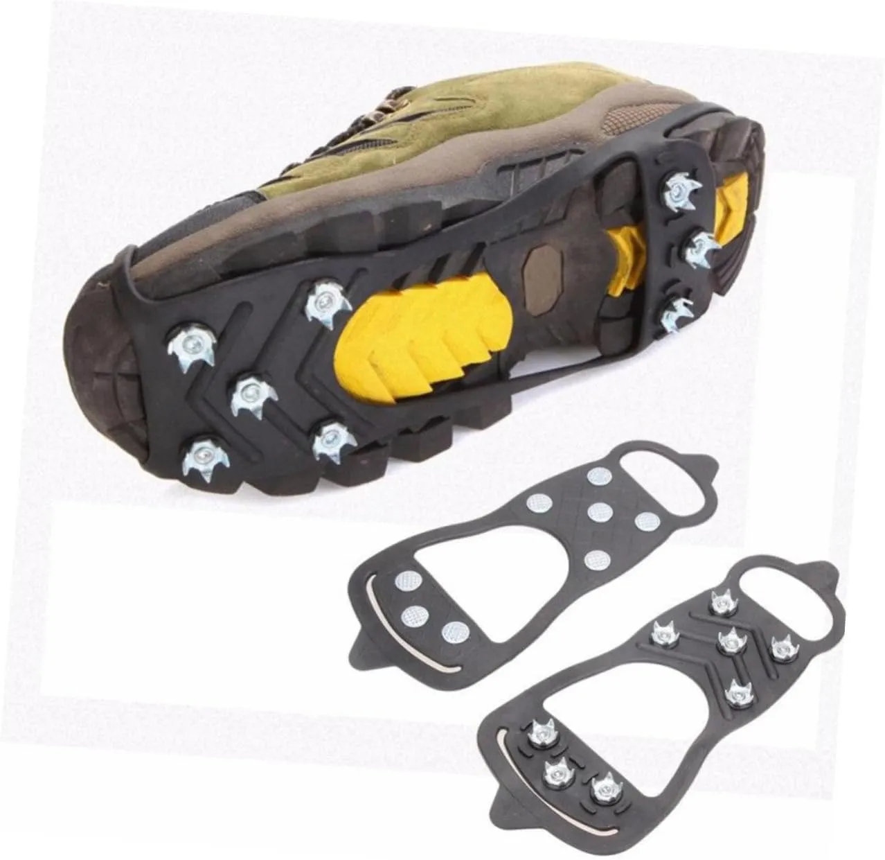 Anti-Slip Eight-Tooth Crampons Shoes Crampons Anti-Slip Traction Cleats Shoe Ice Shoe Boot Traction