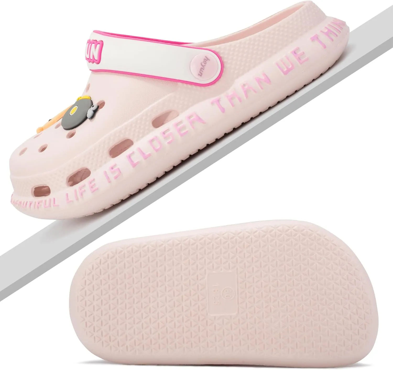 Azooken Kid's Cute Clogs Slides Boys Girls Slippers Beach Pool Shower Sandals Cartoon Garden Shoes(Toddler/Little Kids/Big Kids)