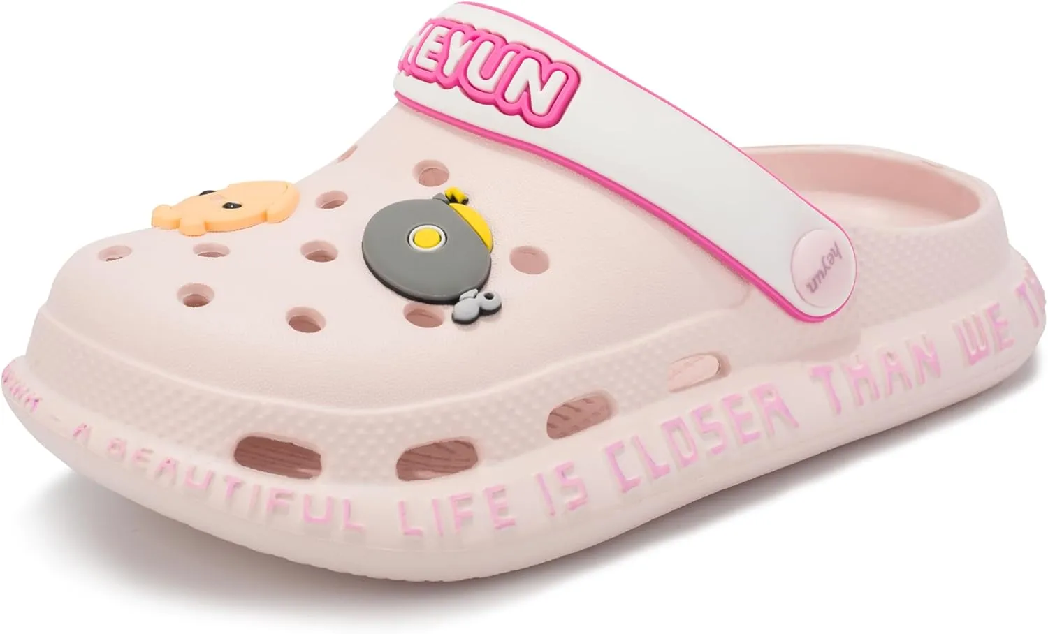 Azooken Kid's Cute Clogs Slides Boys Girls Slippers Beach Pool Shower Sandals Cartoon Garden Shoes(Toddler/Little Kids/Big Kids)