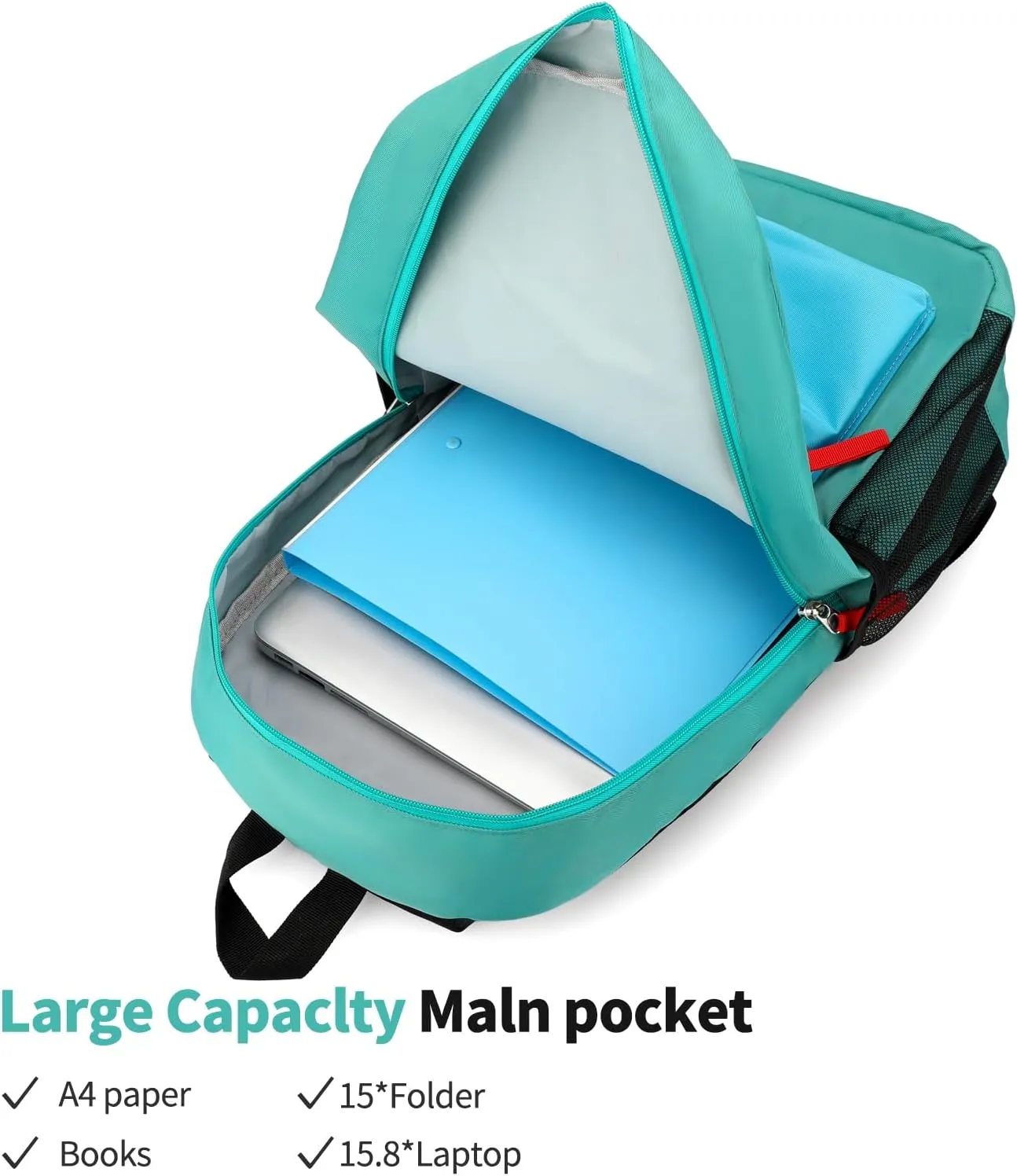 Backpack Set for Girls Boy Kids Backpack with Lunch Box for Elementary Primary Kindergarten School Bag (Dark Blue, Large)