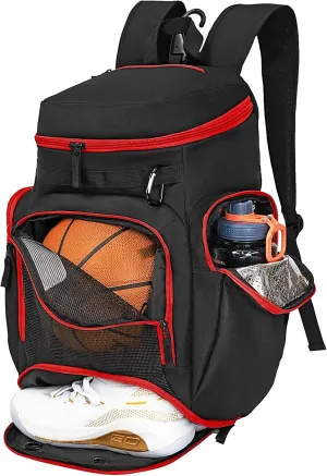 Basketball Backpack Large Sports Bag, Gym Bag with Ball Compartment and Shoe Compartment to Store Sports Shoes Water Bottles Laptops and Daily Necessities, Widely Used in Basketball, Soccer