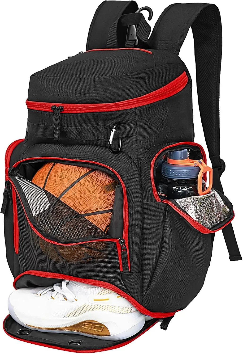 Basketball Backpack Large Sports Bag, Gym Bag with Ball Compartment and Shoe Compartment to Store Sports Shoes Water Bottles Laptops and Daily Necessities, Widely Used in Basketball, Soccer