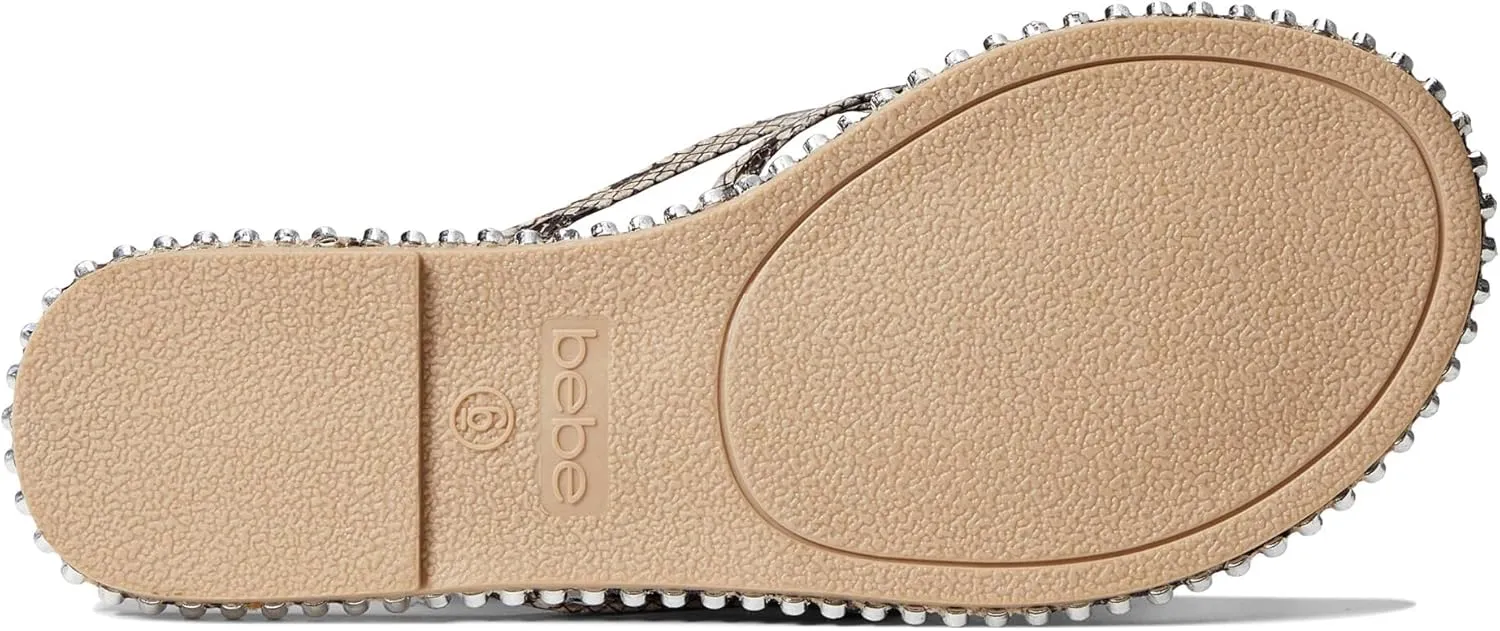bebe Chora - Slippers for Women - Man-Made Upper and Lining - Padded Insole - Round Toe with Post Toe Design