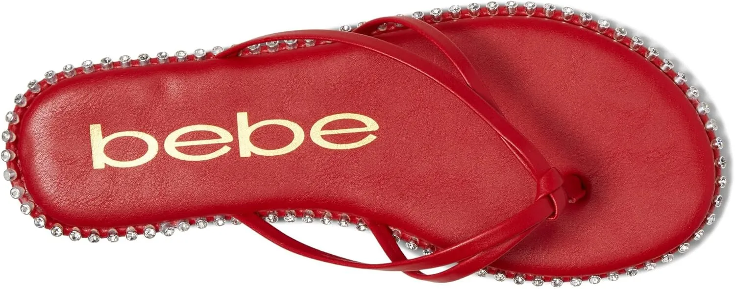 bebe Chora - Slippers for Women - Man-Made Upper and Lining - Padded Insole - Round Toe with Post Toe Design