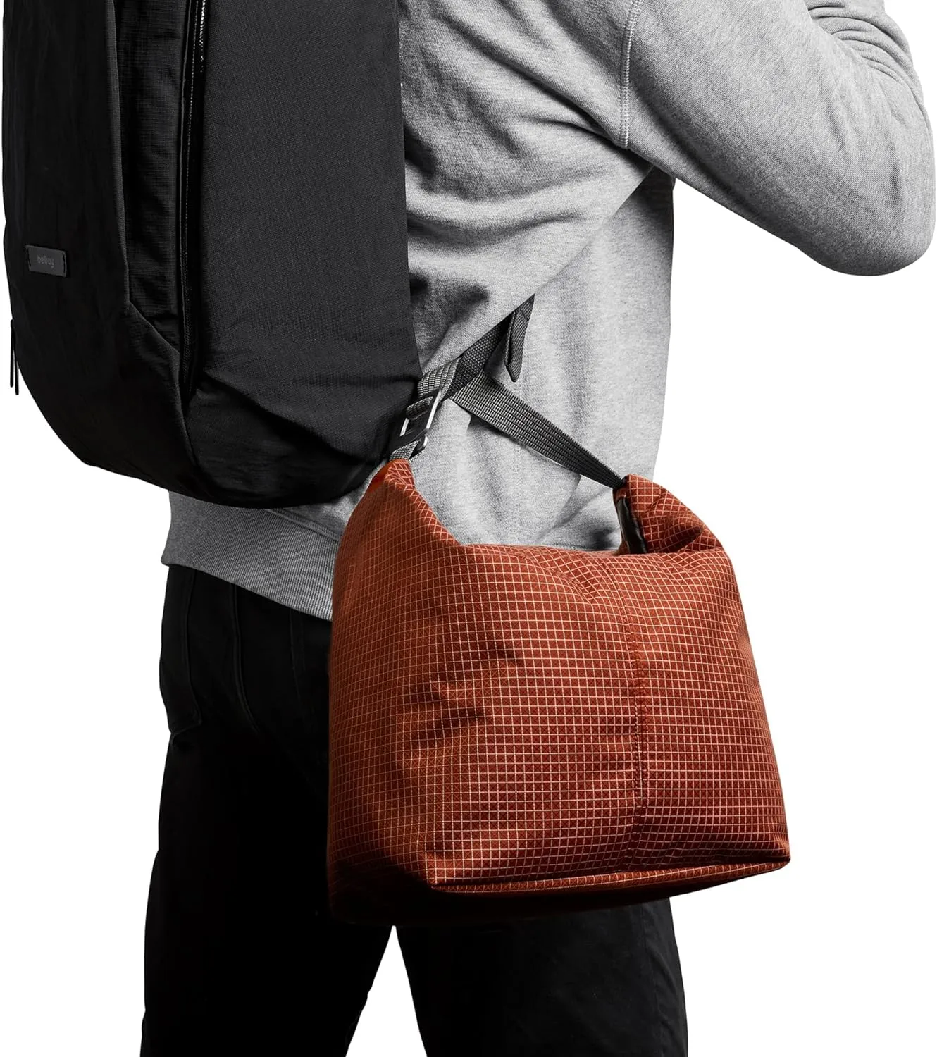 Bellroy Lite Cooler Caddy (10 liter insulated soft cooler bag with waterproof lining, built-in bottle opener, folds away flat when empty) - Clay