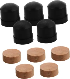 BESPORTBLE 10pcs Valve Repair Kit with Durable Cork Pads and Rubber Feet for Instruments Easy Installation and Versatile Use Homes Offices and Hotels