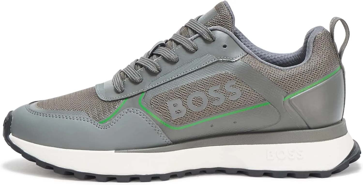 BOSS Men's Big Logo Mesh Mix Lace Up Sneaker