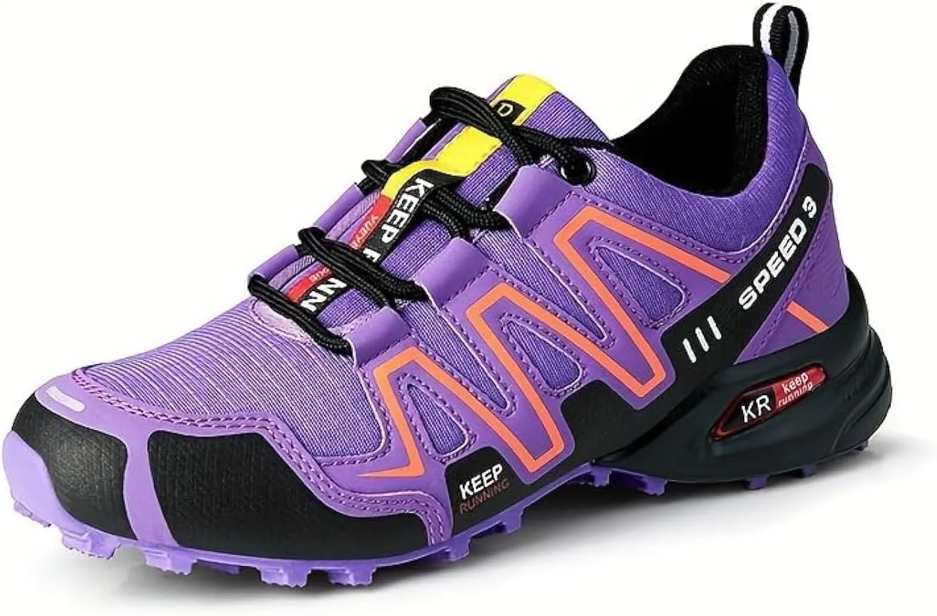 Breathable Hiking Shoes Women | Casual Walking Waterproof Shoes for Women | Comfortable & Light-Weight & Non-Slip | Women's Camping Shoes Walking Trekking Camping Tennis Sport Sneakers