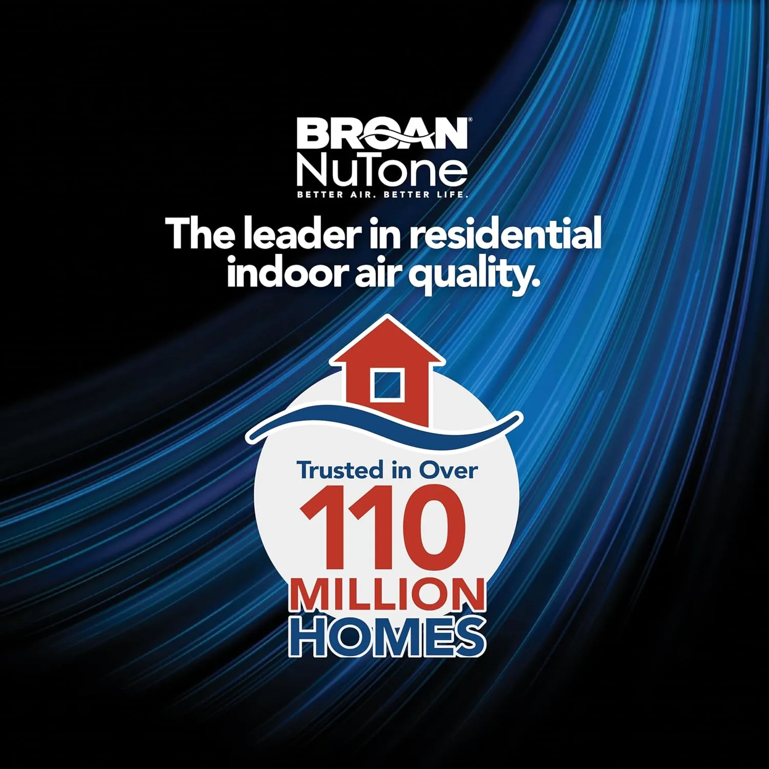 Broan-NuTone EVOLVE Premium Bathroom Exhaust Fan w/Light and Continuous Run, 110-130-150 Selectable CFM
