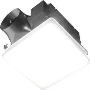 Broan-NuTone EVOLVE Premium Bathroom Exhaust Fan w/Light and Continuous Run, 110-130-150 Selectable CFM