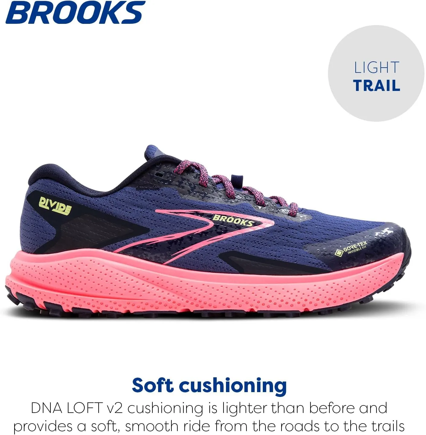Brooks Women’s Divide 5 GTX Waterproof Trail Running Shoe