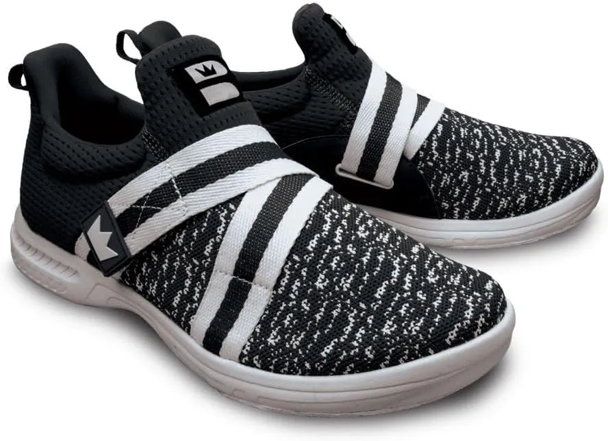 Brunswick mens size Bowling Shoes, Black/White, 9.5 US