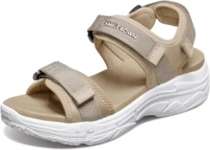 CAMEL CROWN Women's Athletic Sandals Comfortable Outdoor Walking Waterproof Lightweight Girls' Platform Shoes Open Toe Arch Support