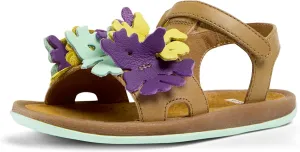 Camper Kids Girls Fashion T-Strap Sandal, Multicolor 001 TWS, 1 Little Kid