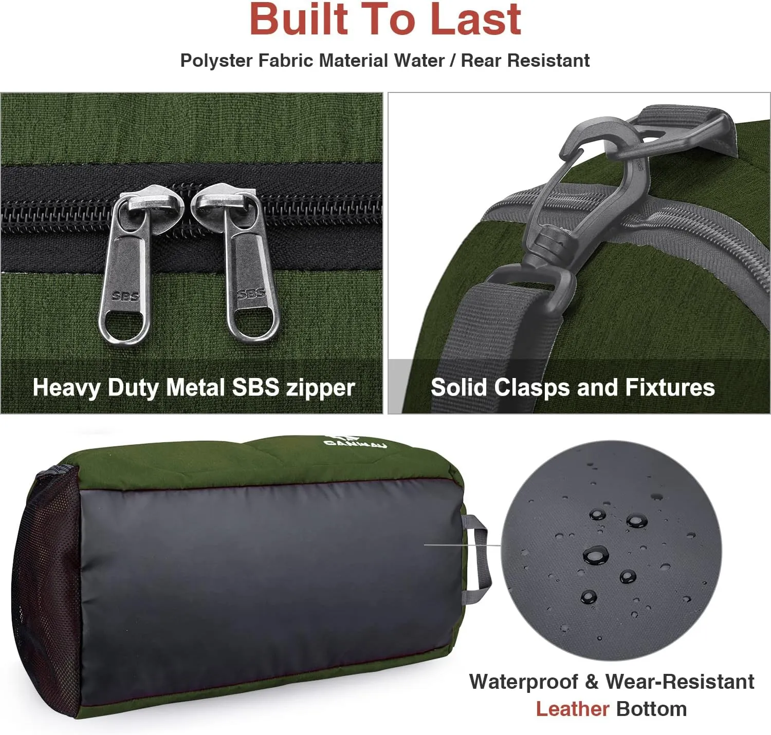 Canway Sports Gym Bag, Travel Duffel bag with Wet Pocket & Shoes Compartment for men women, 45L/40L, Lightweight