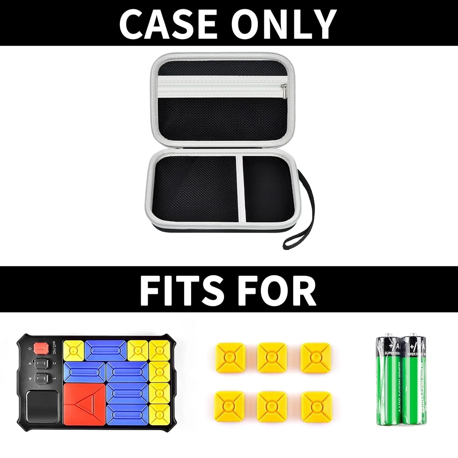 casmilee Case Compatible with Giiker Super Slide Brain Games, Brain Teaser Puzzles Organizer Storage Bag, Flow Slider Puzzle Game Holder (Black)