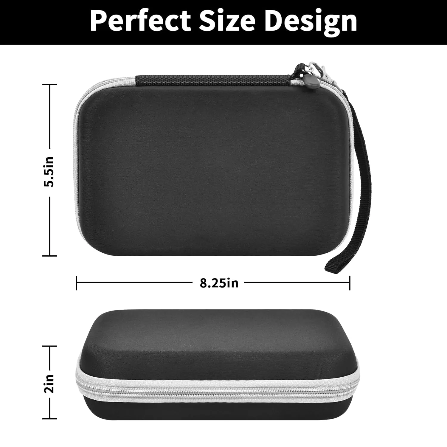 casmilee Case Compatible with Giiker Super Slide Brain Games, Brain Teaser Puzzles Organizer Storage Bag, Flow Slider Puzzle Game Holder (Black)