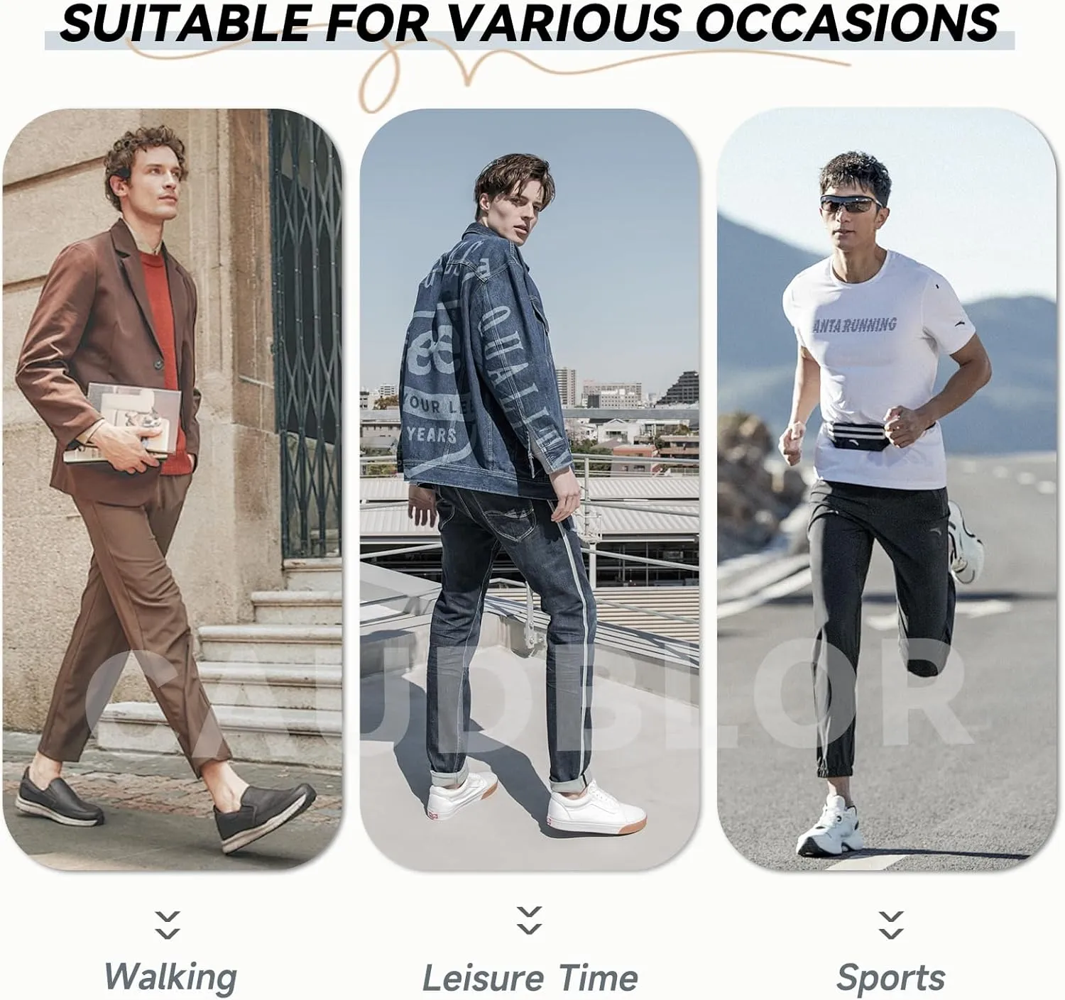 Caudblor Men Thin No Show Socks for Loafer, Invisible Low Cut Liners No See Non Slip Sock 6 Pairs