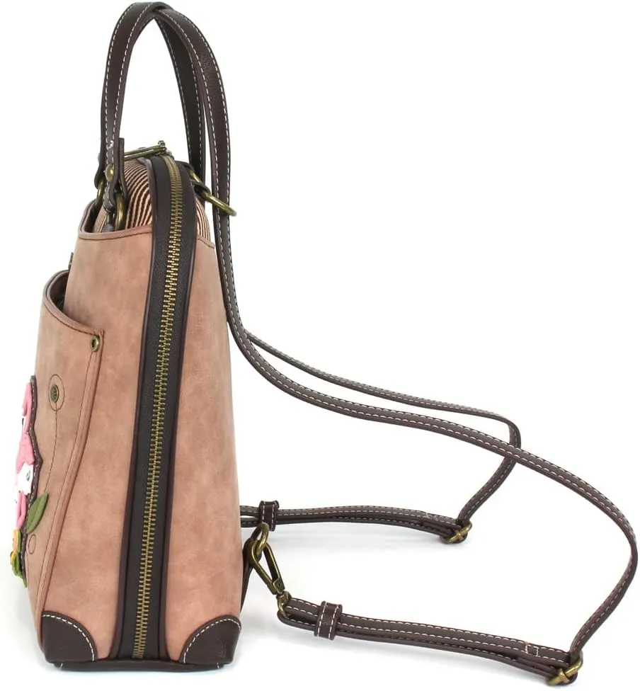 CHALA Convertible Backpack Purse - Women Convertible Shoulder Purse with Adjustable Strap
