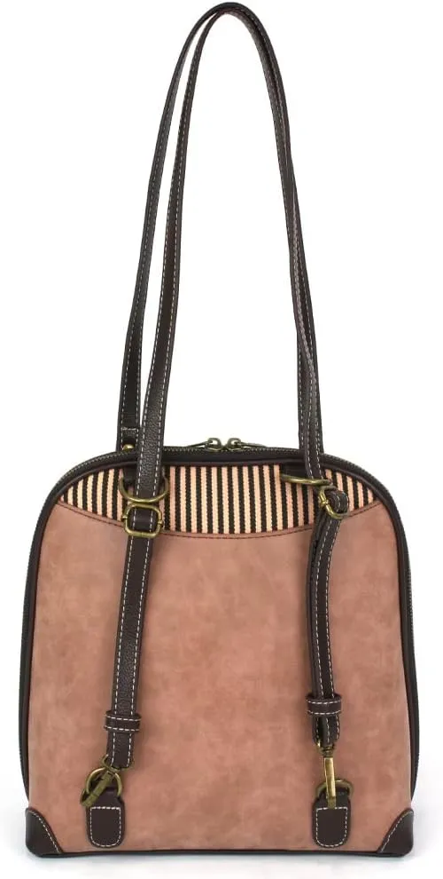 CHALA Convertible Backpack Purse - Women Convertible Shoulder Purse with Adjustable Strap
