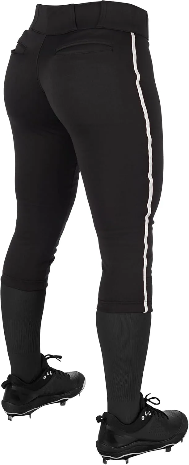 CHAMPRO Women's Tournament Low Rise Softball Pants with Side Piping