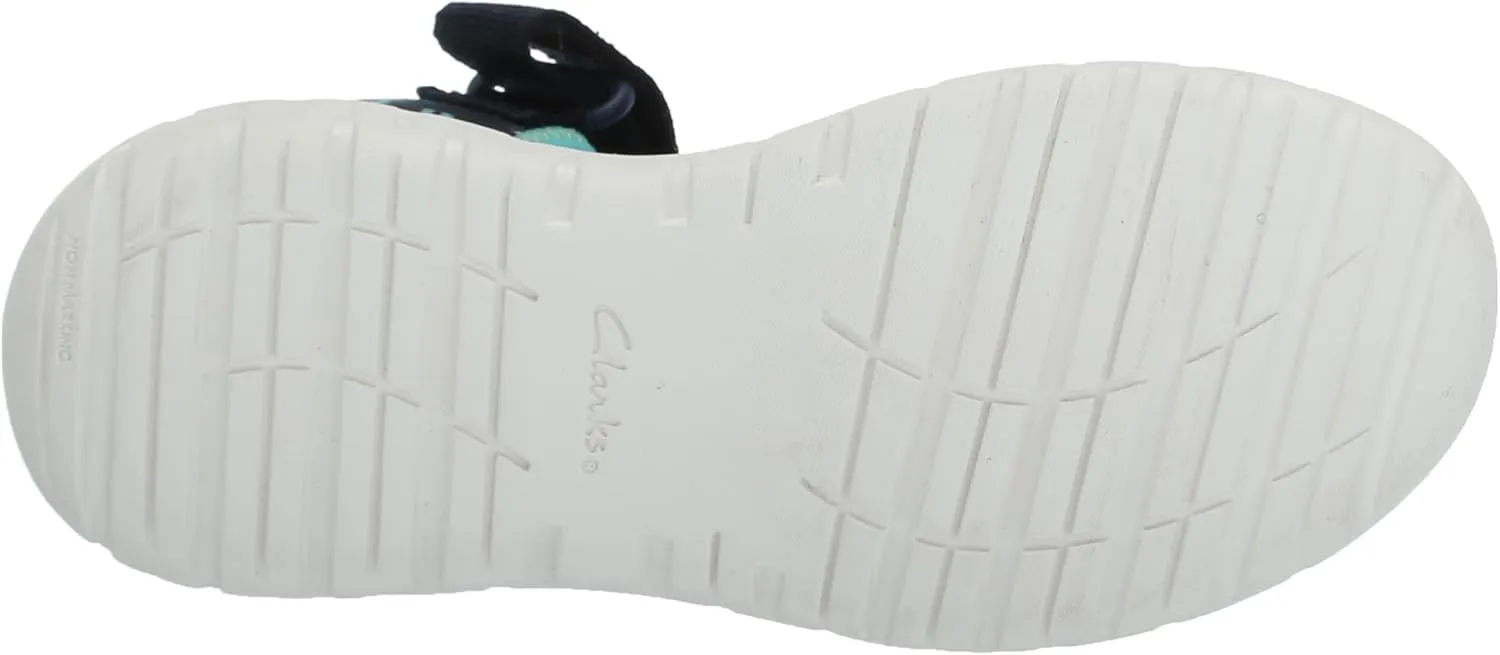 Clarks Surfing Tide K Sandal, Navy, 12 Wide US Unisex Big_Kid