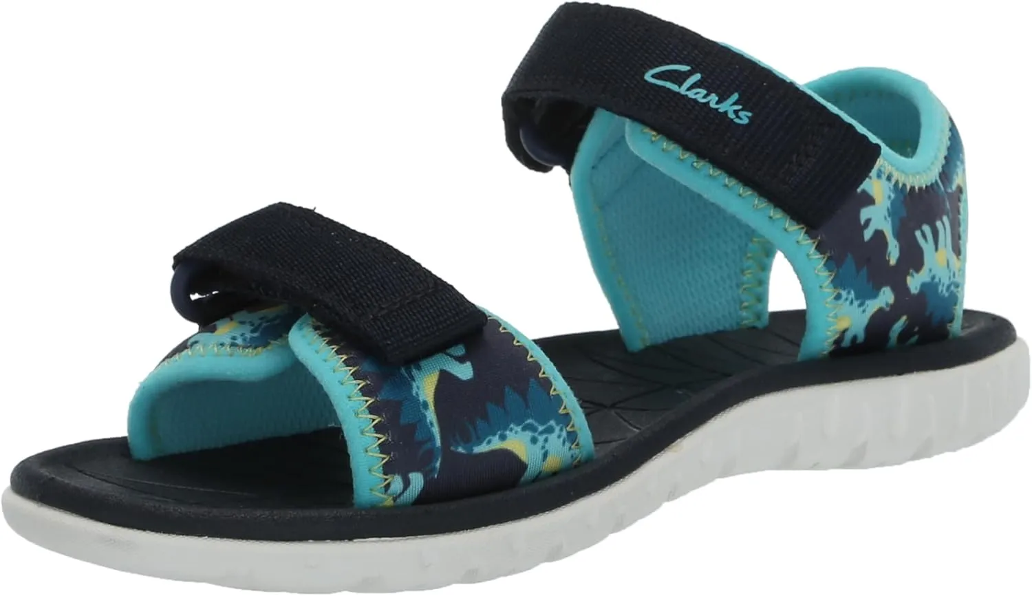Clarks Surfing Tide K Sandal, Navy, 12 Wide US Unisex Big_Kid