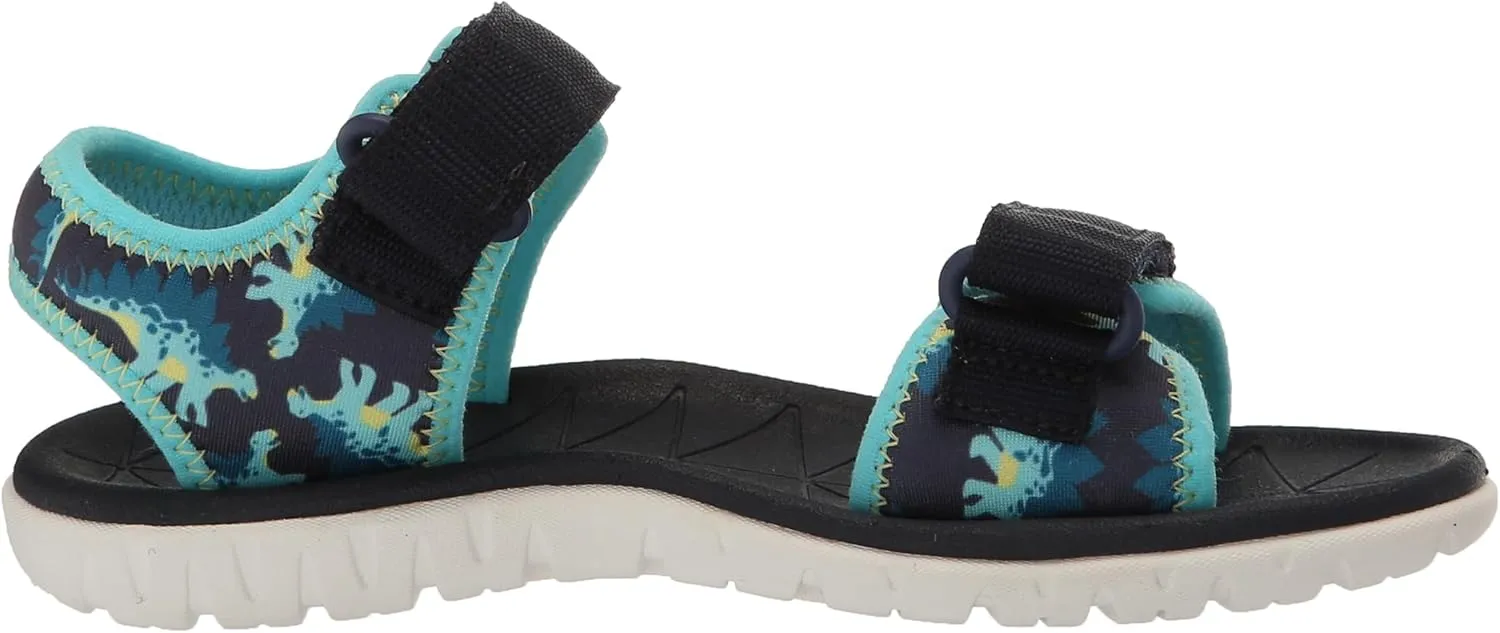 Clarks Surfing Tide K Sandal, Navy, 12 Wide US Unisex Big_Kid