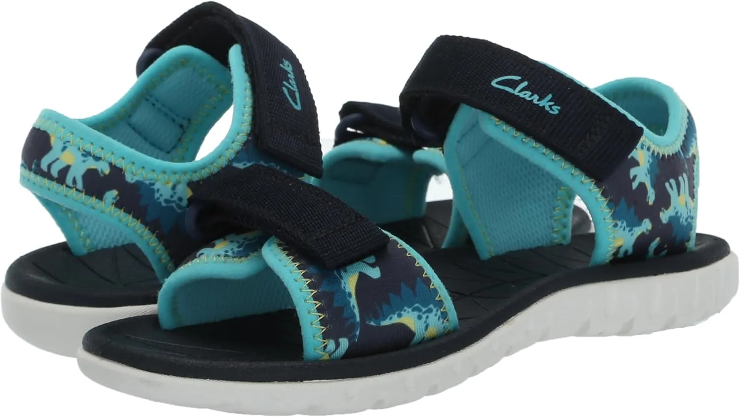 Clarks Surfing Tide K Sandal, Navy, 12 Wide US Unisex Big_Kid