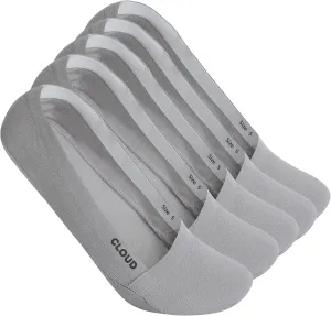 Cloud No Show Socks for Flats - Non Slip Thin Breathable Lightweight Invisible Cotton Loafer Socks for Women - Low Front Toe