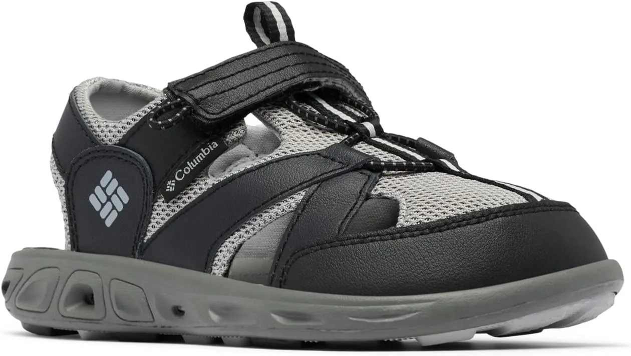 Columbia Youth Techsun Wave Sandal, Black/Steam, 2